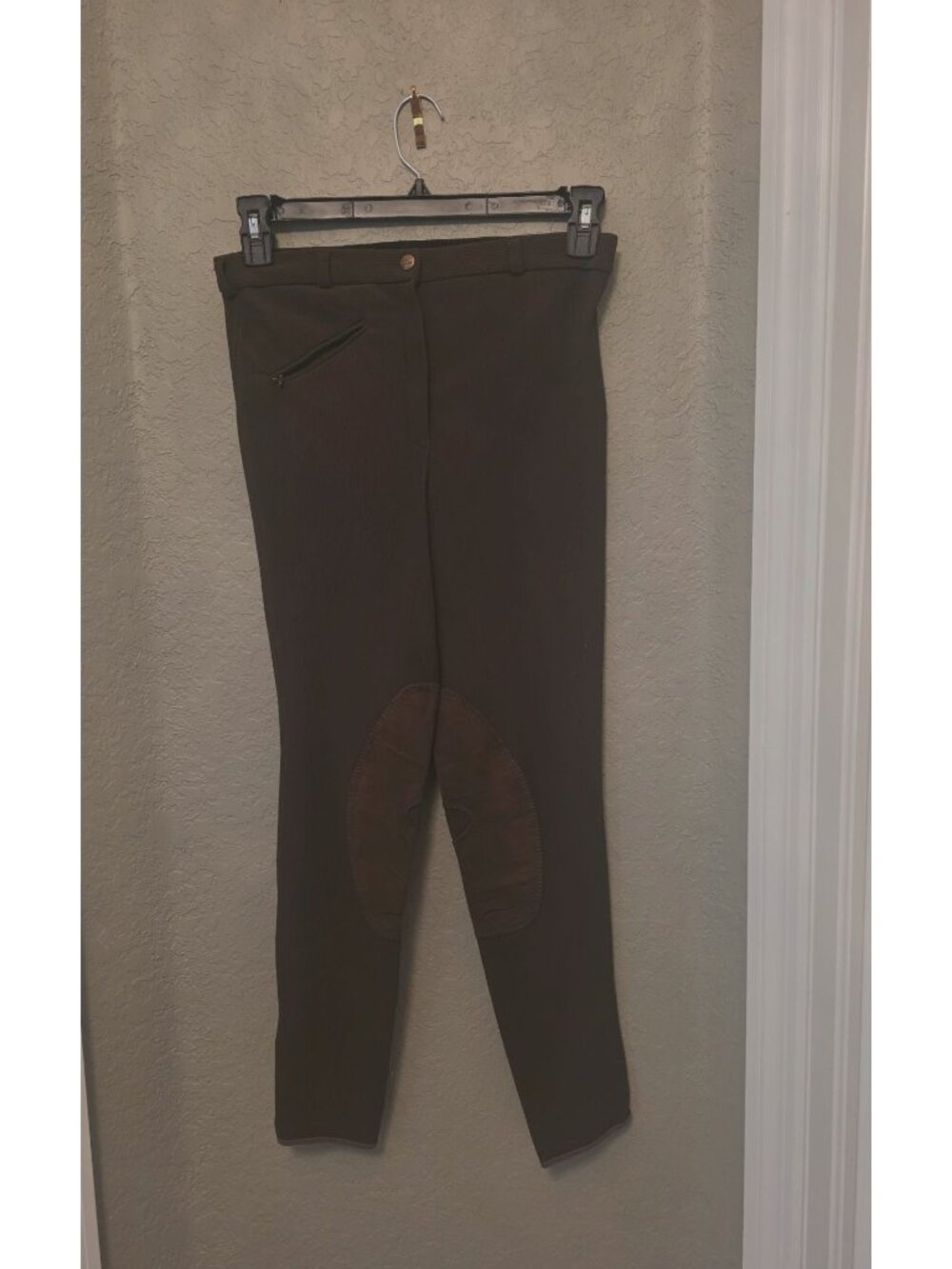 Tuff Rider Ladies Chocolate Brown Ribbed Equestrian Riding Pants size 30